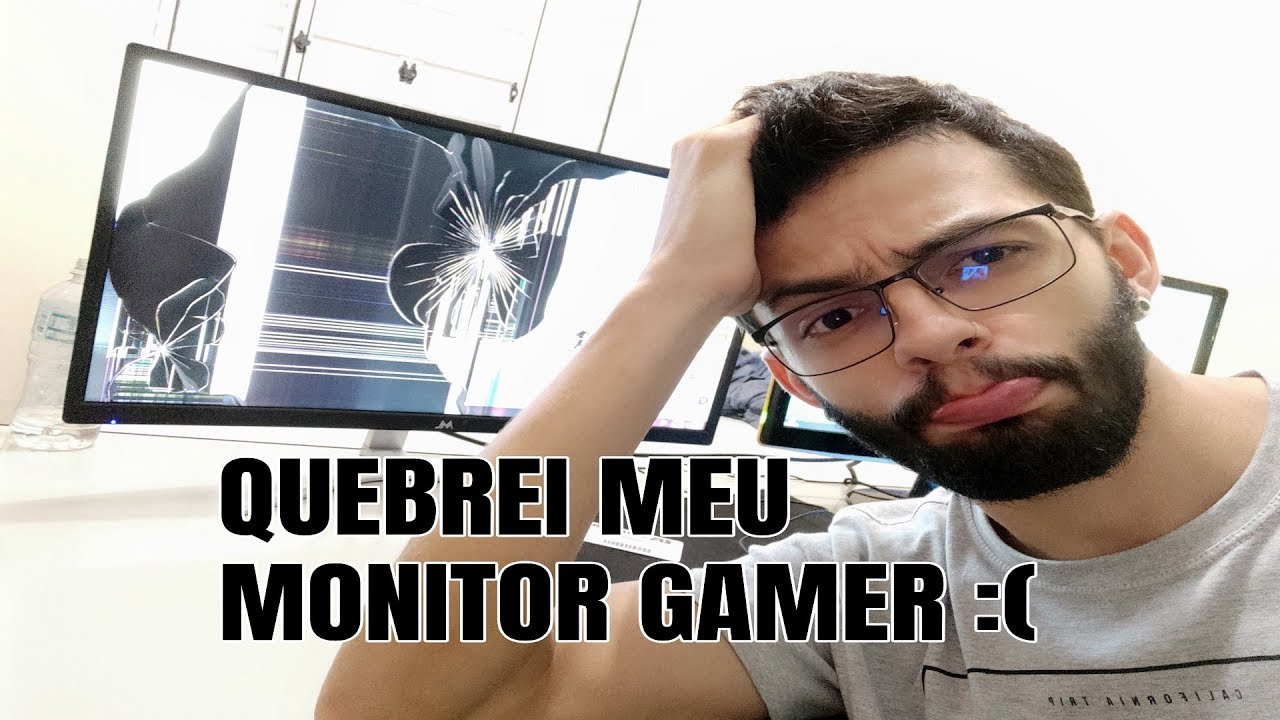 QUEBREI MEU MONITOR GAMER DE 144HZ. VEJA O QUE EU FIZ !