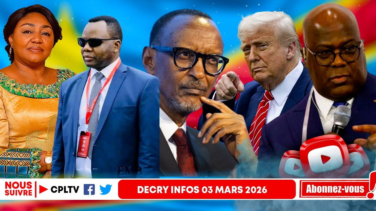 DECRY INFO 3.3.26,USA:SANCTIONS CONTRE LE RWANDA,QUI GAGNE?NYAKERU GIFLE BUKASA,70MIL VOLES,A.ACHOUR