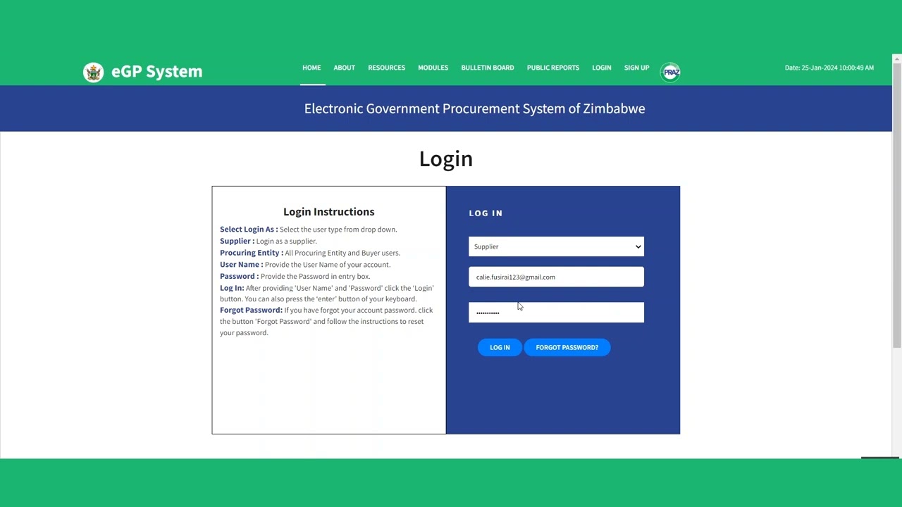 e Government Procurement System