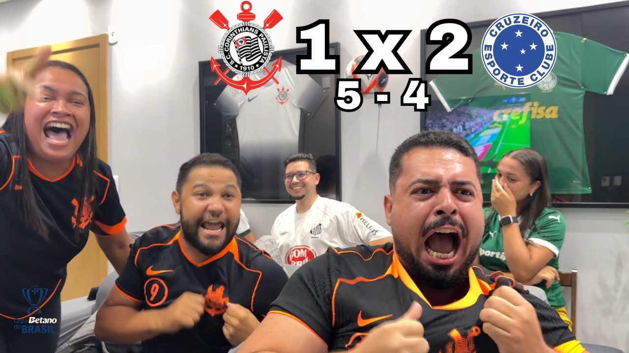 REACT REAÇÕES  CORINTHIANS x CRUZEIRO  | Casal Rivalidade