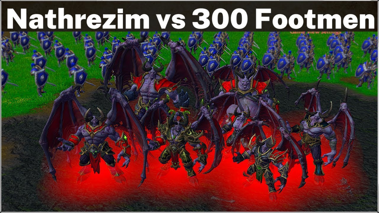 Nathrezim vs 300 Footmen | Warcraft 3 Reforged Beta