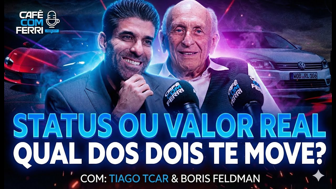 Tcar & Boris: o Futuro dos Carros de Luxo, El&eacute;tricos e da Paix&atilde;o por Dirigir | Caf&eacute; com Ferri #95