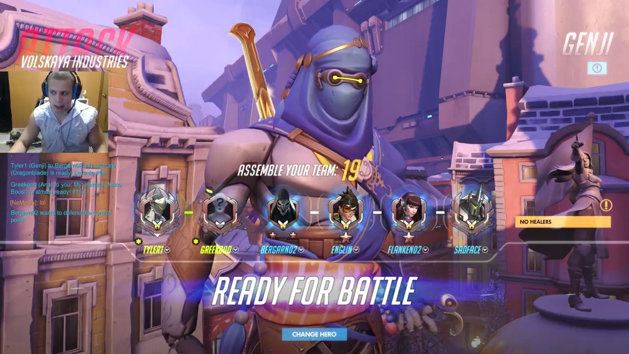 TYLER1 PLAYS OVERWATCH WITH GREEKGODX (PART 1) [VOD: Jan 8, 2017]
