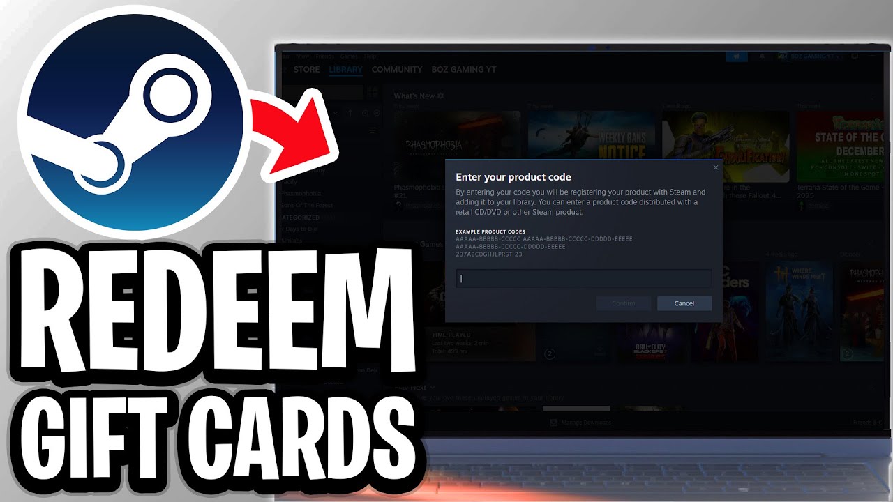 How To Redeem Steam Gift Cards - Full Guide