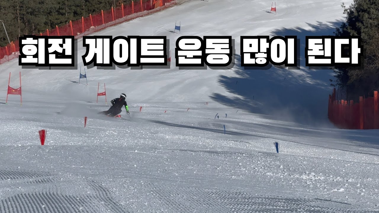 날카로운 숏턴을 위한 회전 게이트 훈련,,운동 많이 된다.(feat.이지형레이싱클럽)