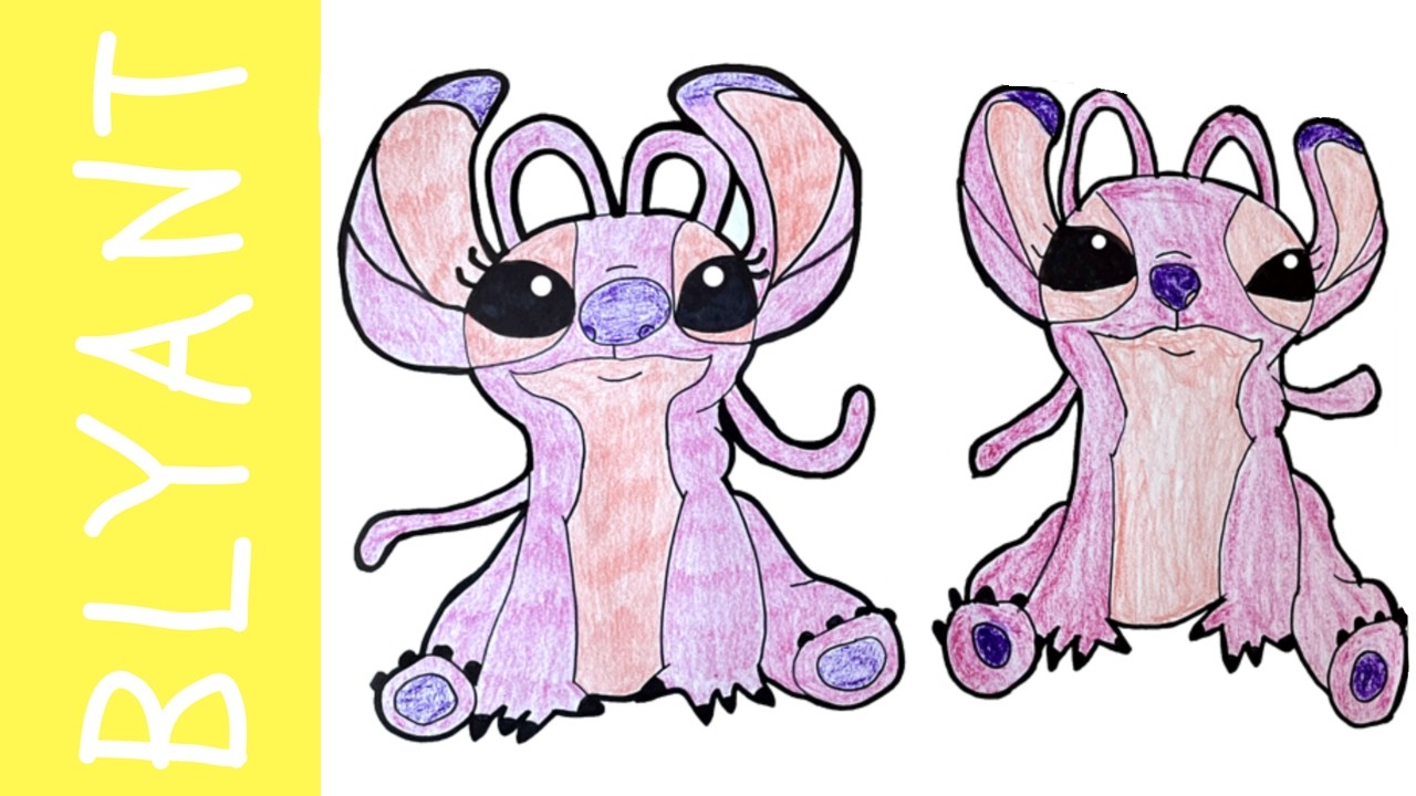 Hvordan tegne ANGEL fra Lilo & Stitch