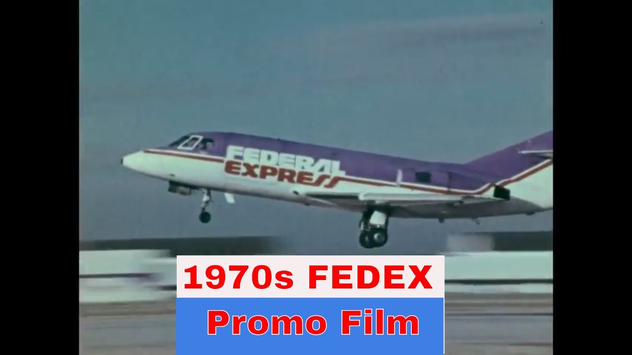 РЕМОНТНЫЙ ФИЛЬМ FEDERAL EXPRESS 1970-х годов. FEDEX DASSAULT CARGO FALCON 20 JET. ГЕНЕРАЛЬНЫЙ ДИР...