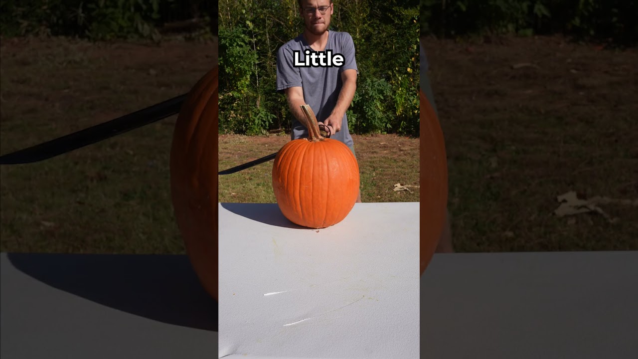 We Sliced The LARGEST Pumpkin We Could Find!! #halloweenwithshorts