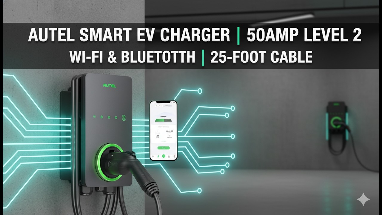 Autel Home Smart EV Charger Review — 50A Fast Home Charging with App Control!