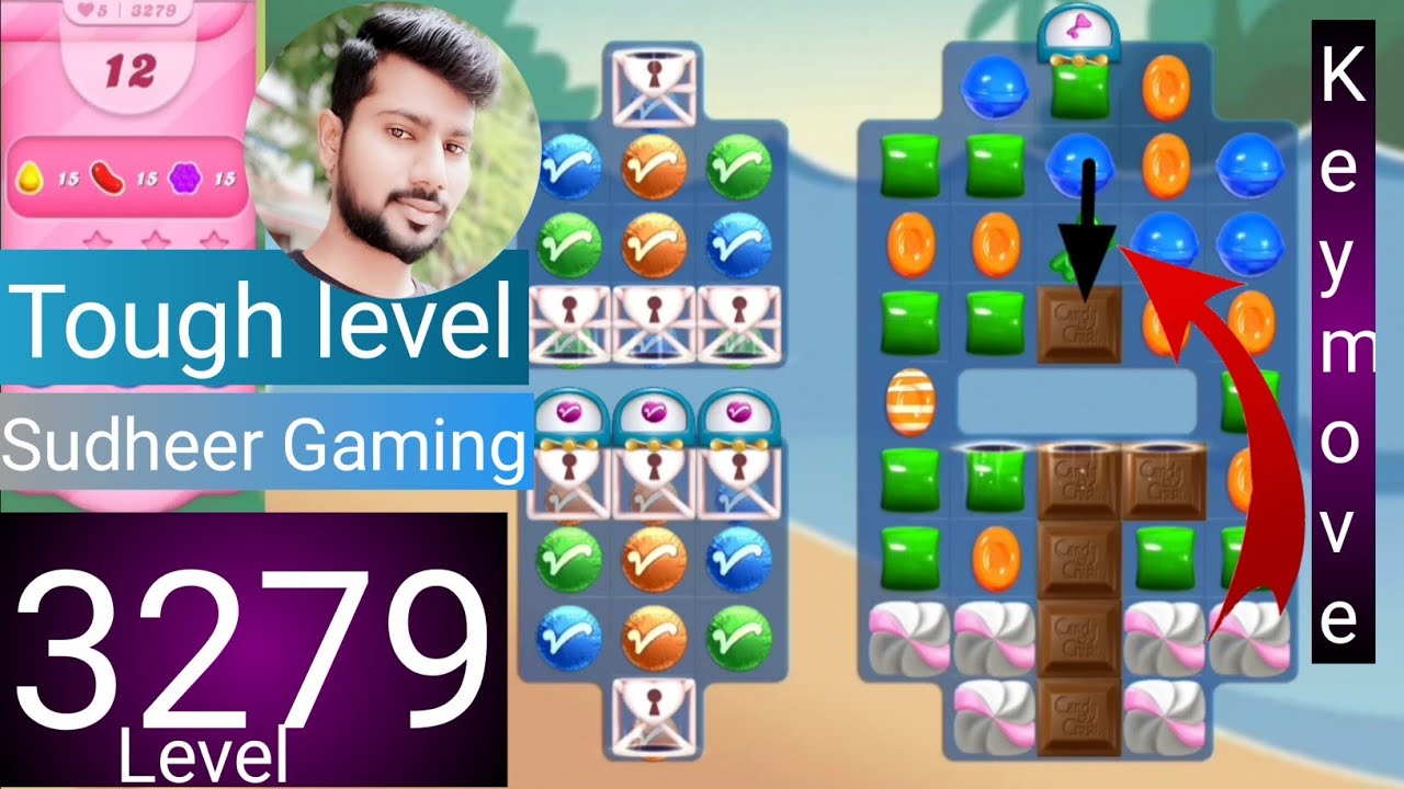 Candy crush saga level 3279 । No boosters । Tough level । Candy crush 3279 help । Sudheer Gaming