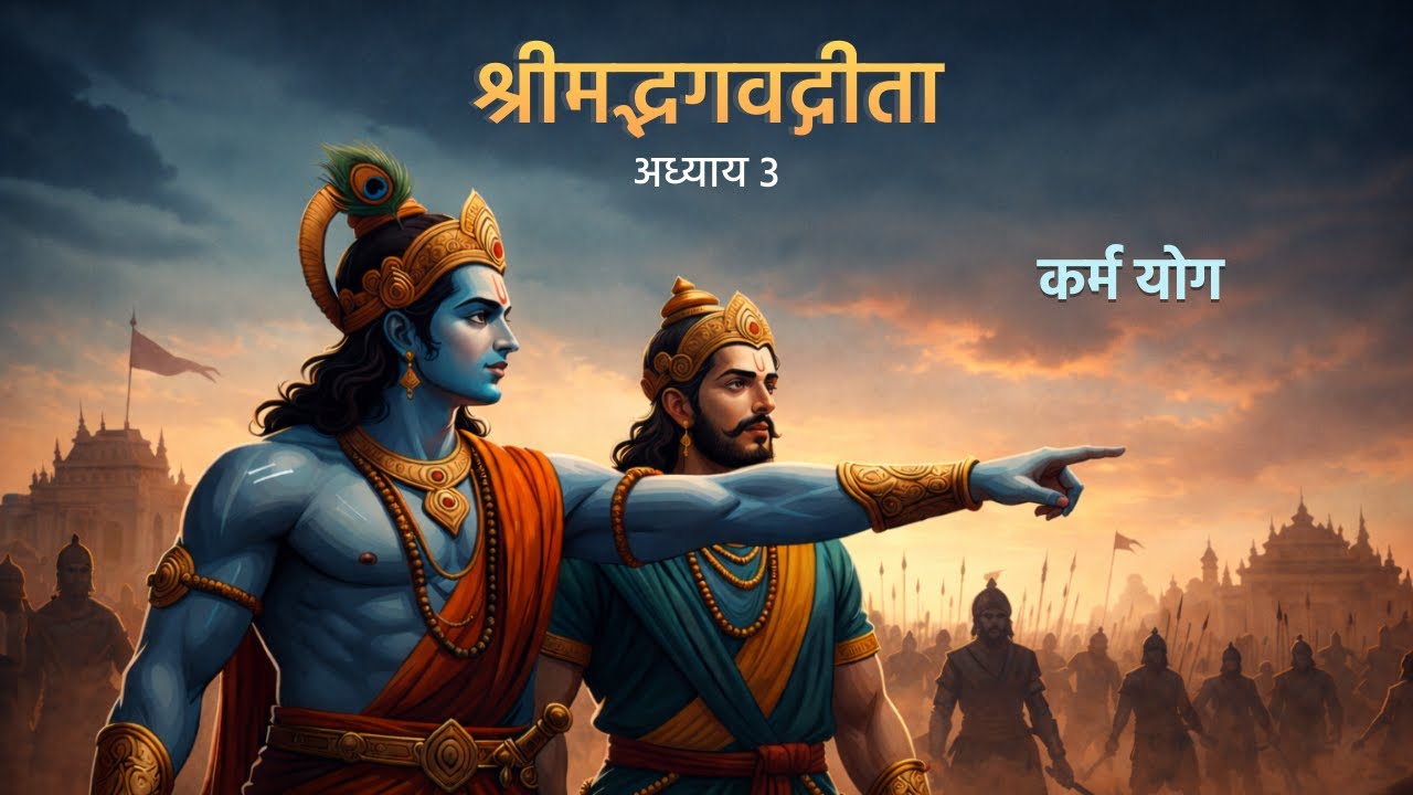 श्रीमद्भगवद्गीता | अध्याय 3 | कर्म योग | Calm Hindi Audiobook