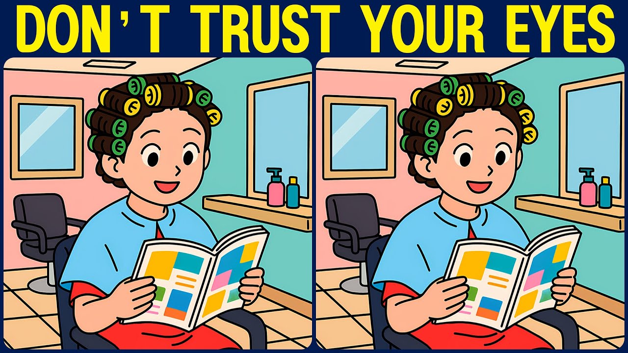 [Spot the Difference Brain Training] Can you spot all the slightly tricky differences?