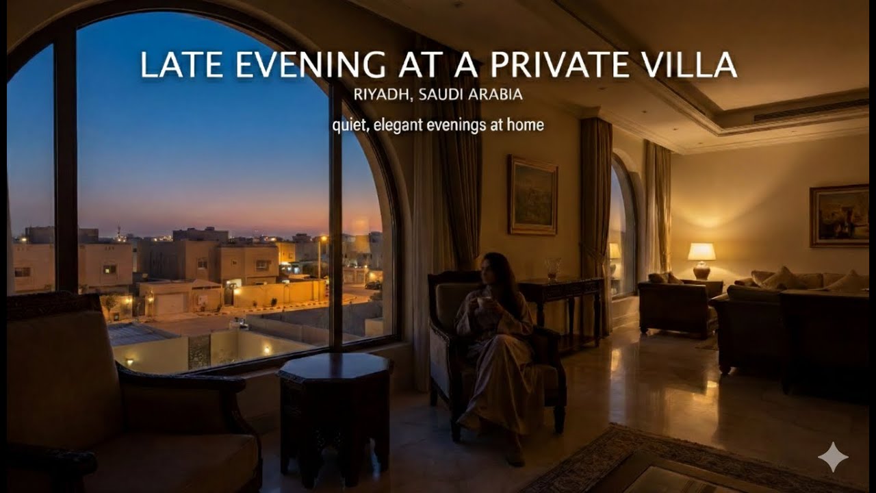 Late Evening at a Private Villa, Riyadh, Saudi Arabia