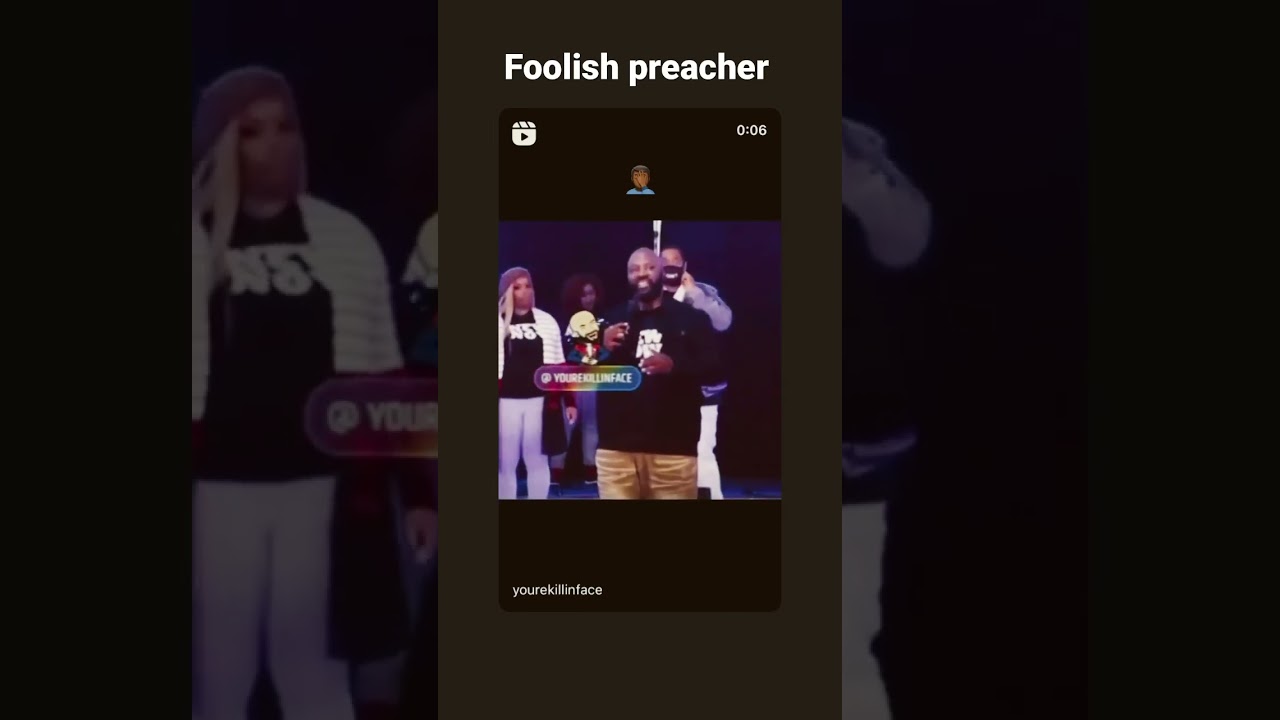 Foolish talking pastor makes no sense🤦🏾‍♂️ 