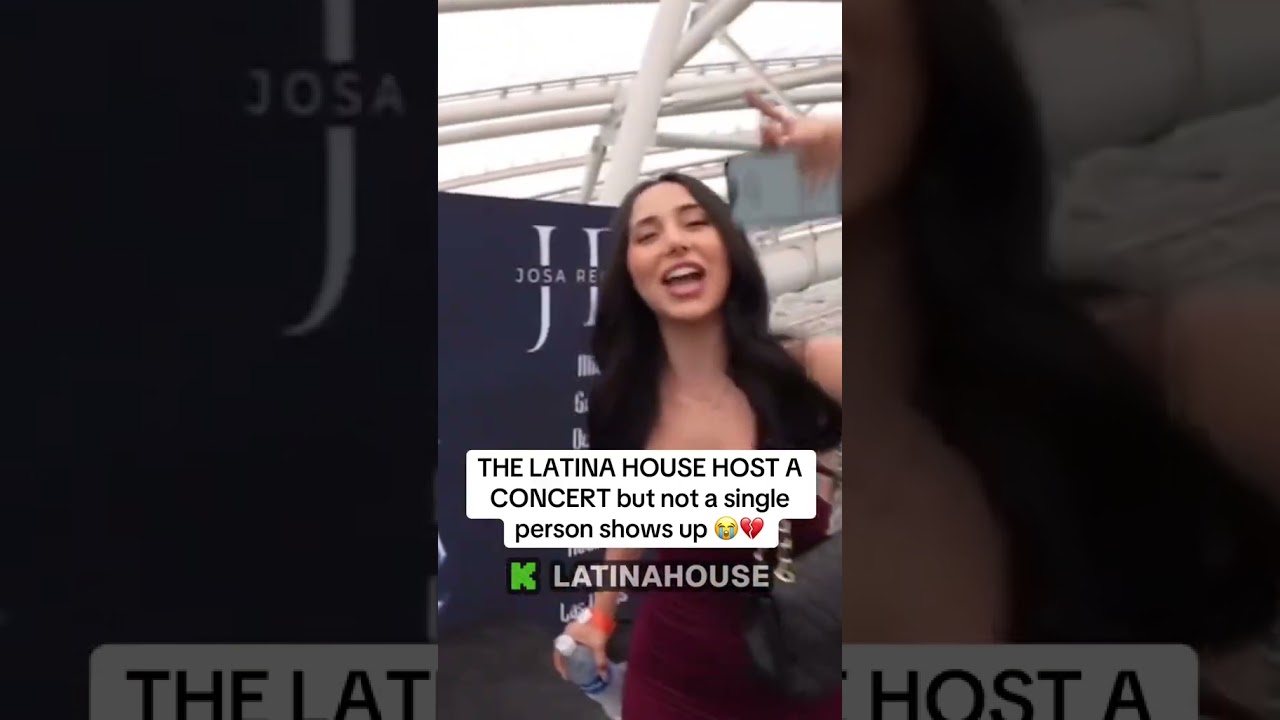 THE LATINA HOUSE HOST A CONCERT but not a single person show up 😭❤️🥺#shorts