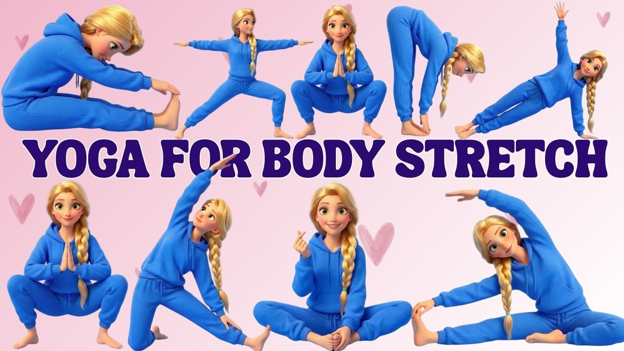 Easy Yoga Poses for Body Toning for Kids | Full Body Strength & Health | Kids Yoga