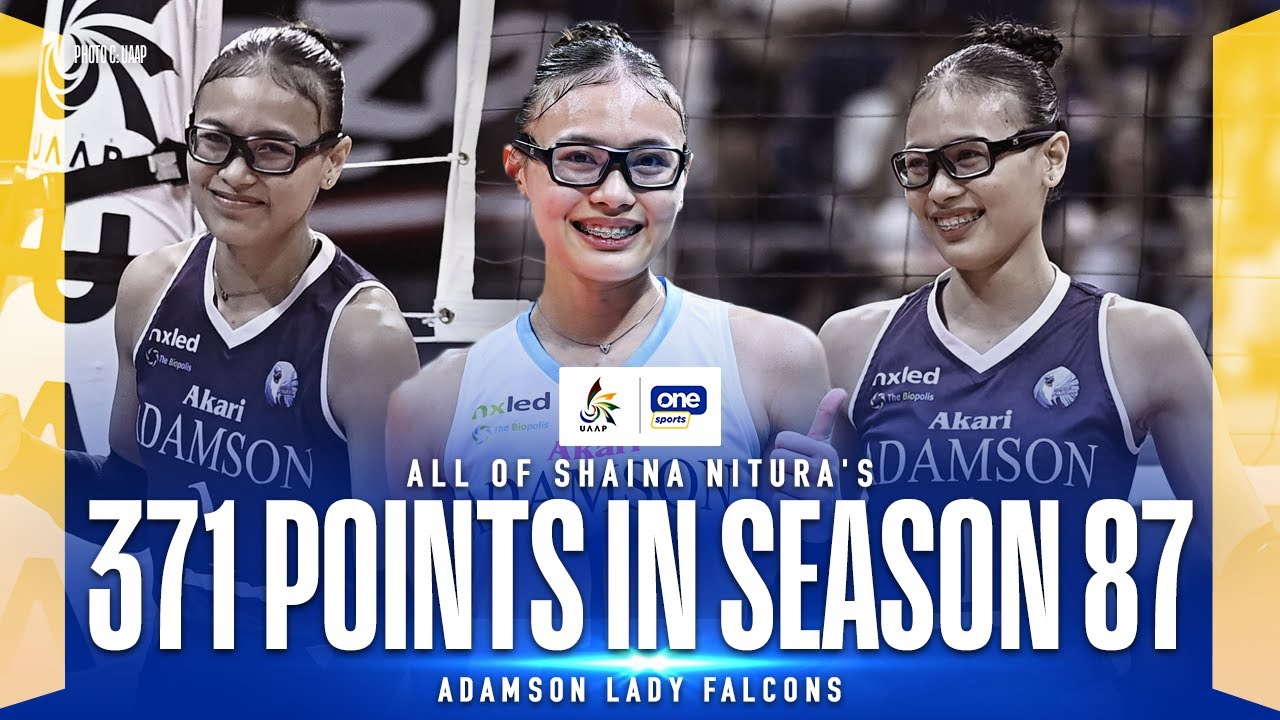 ALL OF SHAINA NITURA 371 POINTS FOR ADAMSON UNIVERSITY | UAAP SEASON 87 WOMENS VOLLEYBALL HIGHLIGHTS