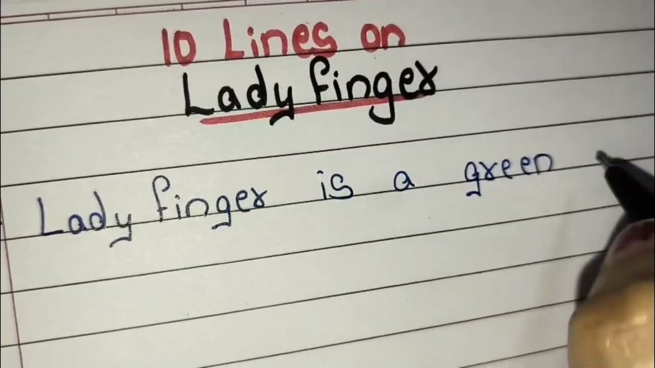 10 Lines on Lady's finger // Essay on Lady Finger in english/ About Lady Finger 