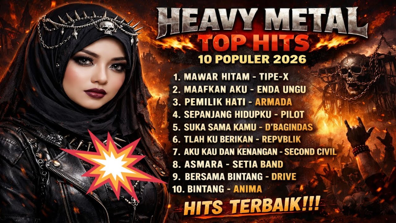 🔥 HEAVY METAL TOP HITS 10 POPULER 2026 🔥