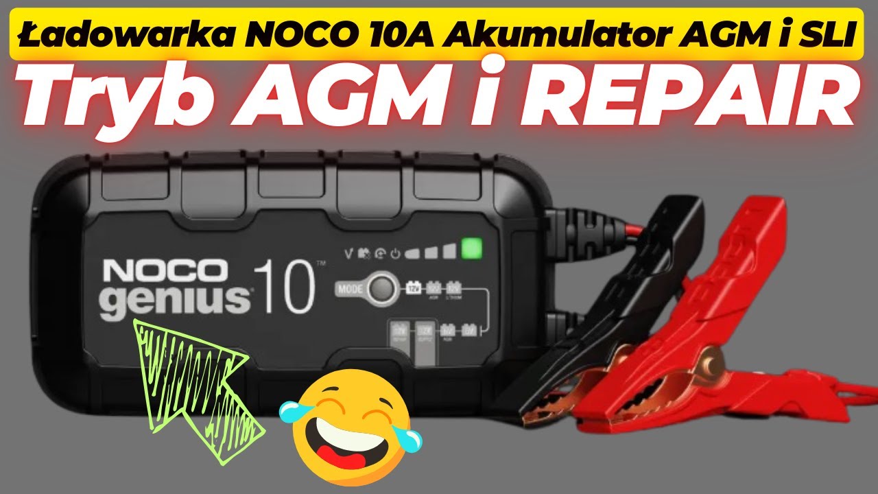 Wyzwanie Gęstości dla NOCO Genius 10A. Test Trybu AGM i REPAIR. S6E028