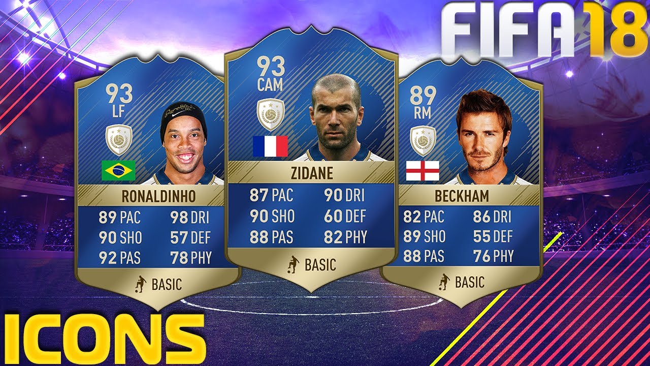 FIFA 18 ICONS | NEW LEGENDS SQUAD | СОСТАВ ИЗ КУМИРОВ