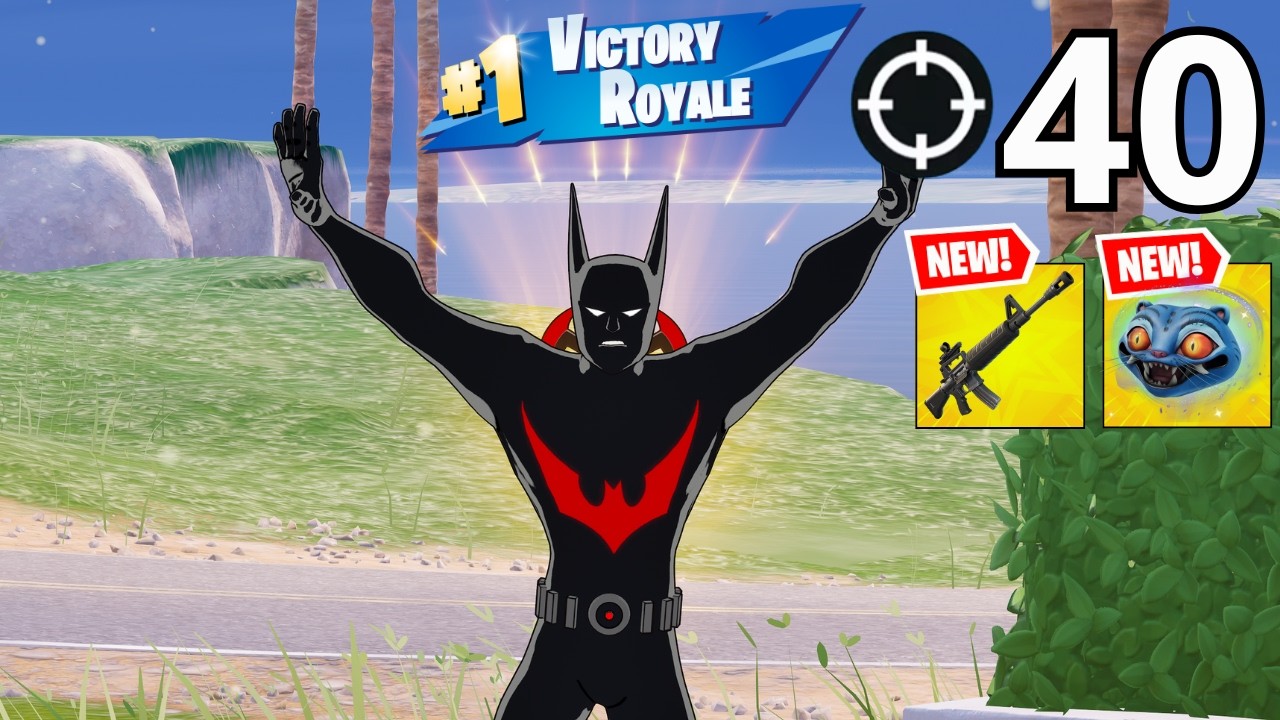 40 Elimination BATMAN BEYOND Gameplay Wins Zero Build (NEW FORTNITE CHAPTER 7 SEASON 1)