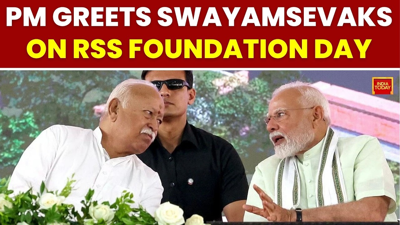 PM Modi Greets RSS On Foundation Day, Praises 100 Years Of Nation-Building | India Today