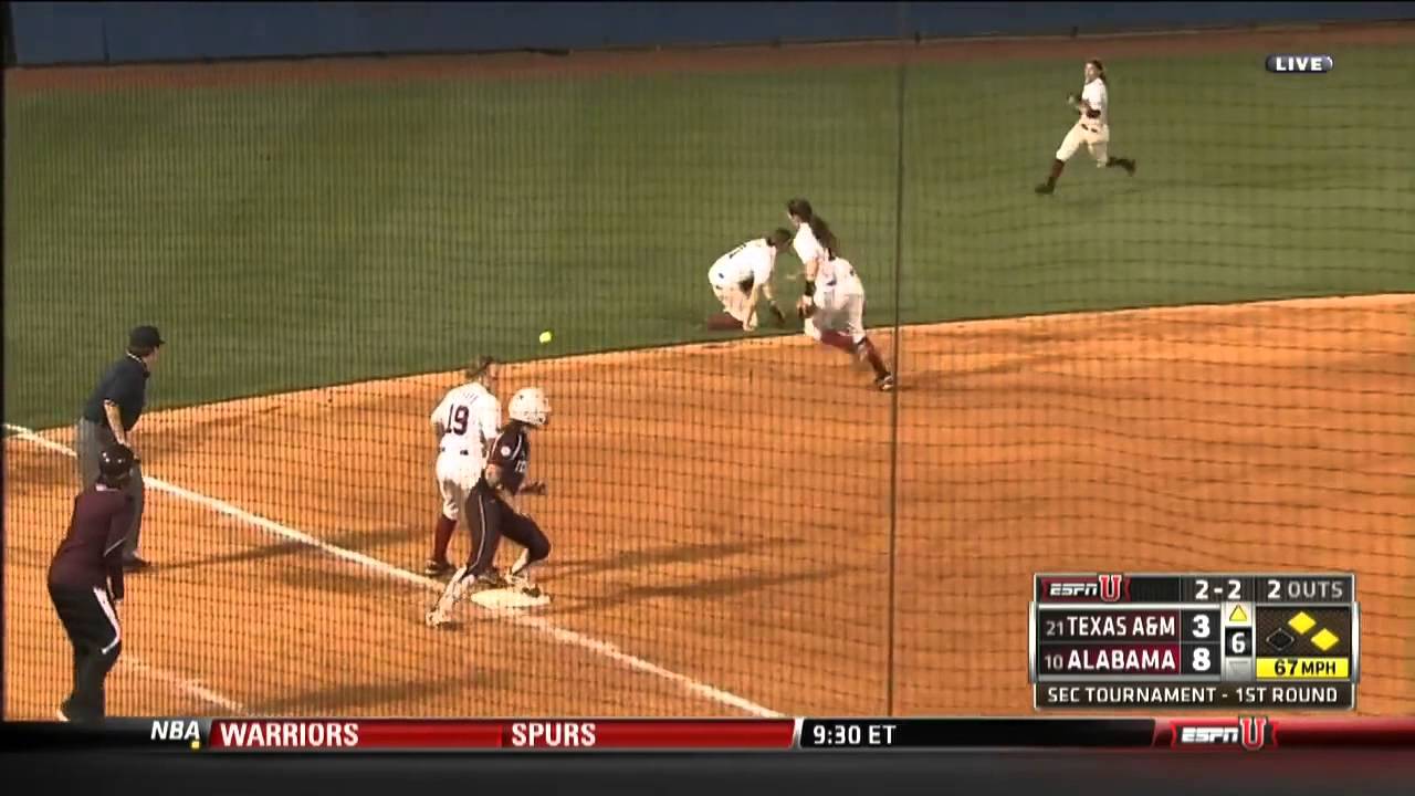 05/08/2013 Texas A&M vs Alabama Softball Highlights