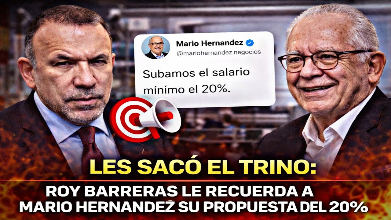 🔥 ÚLTIMO MINUTO! LES SACÓ EL TRINO: Roy Barreras le recuerda a Mario Hernández su propuesta del 20%