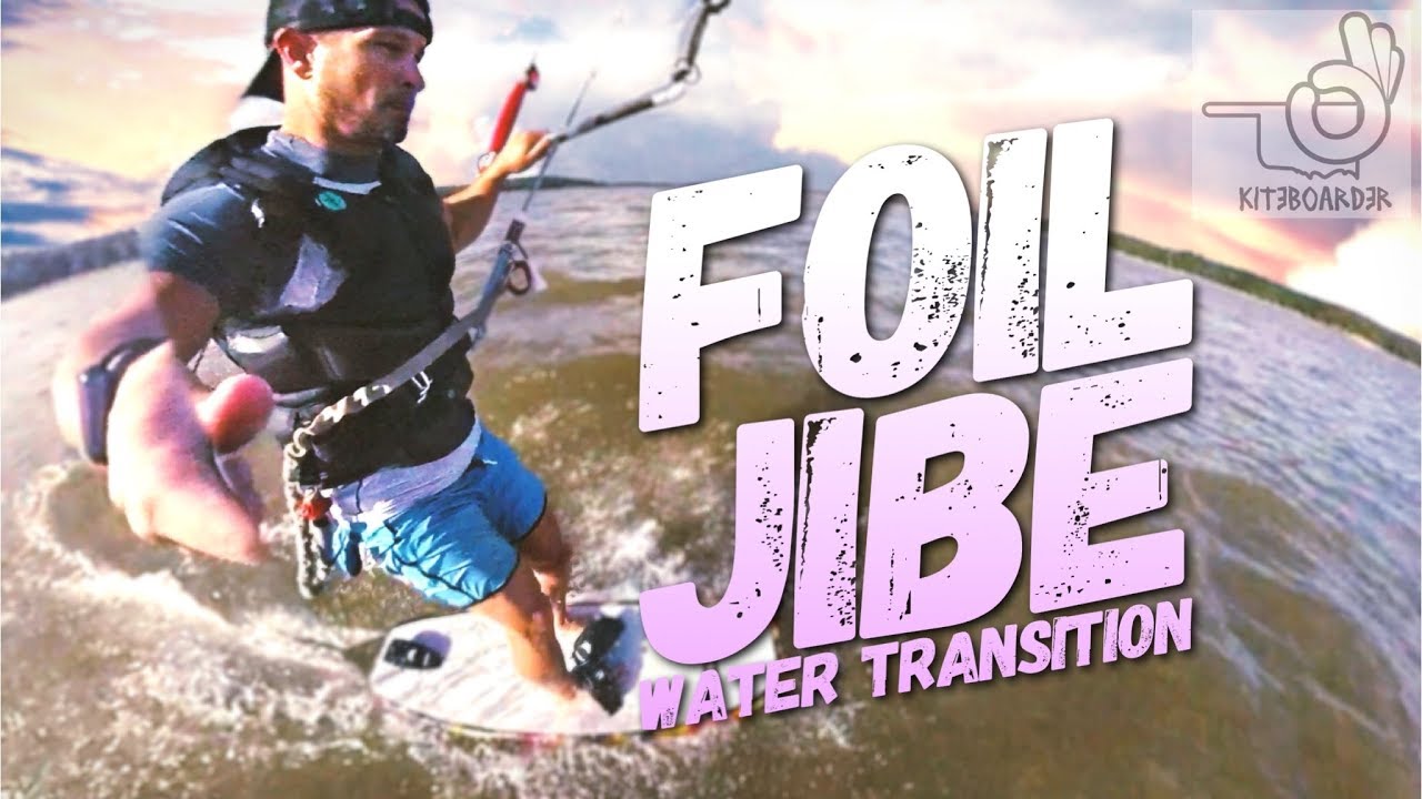 Kite Hydrofoiling -Foil Surface Jibe (Gybe) (Beginner)
