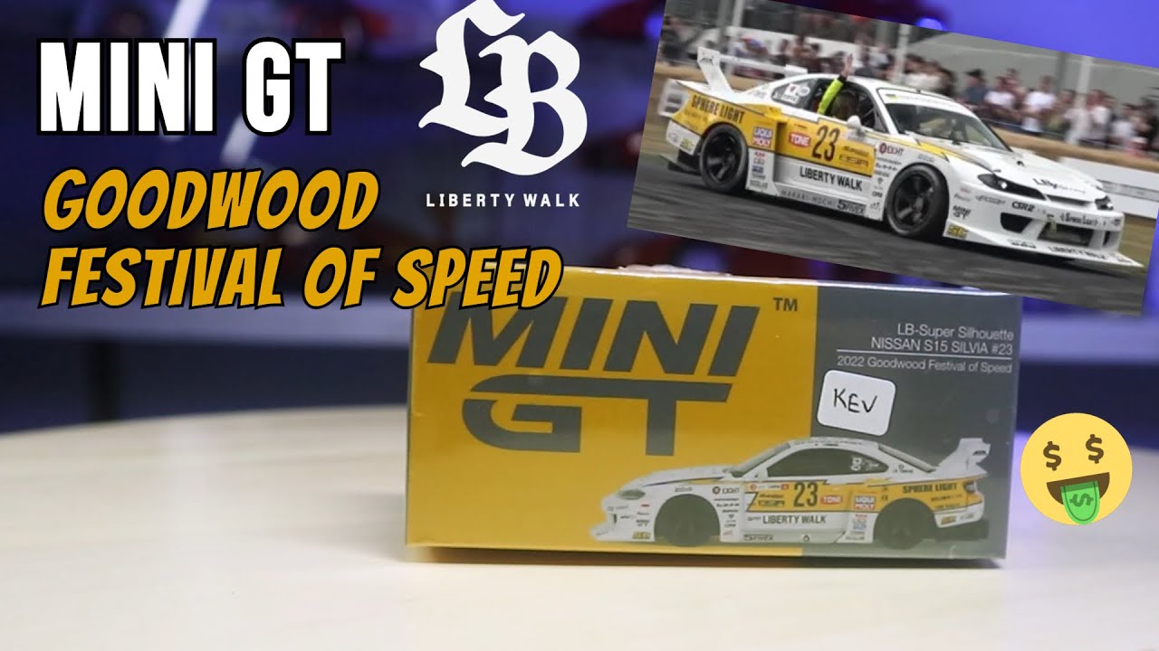 DIECAST WAJIB NIH BUAT PENGGEMAR LBWK, MINI GT NISSAN S15 SILVIA LIBERTY WALK GOODWOOD FESTIVAL
