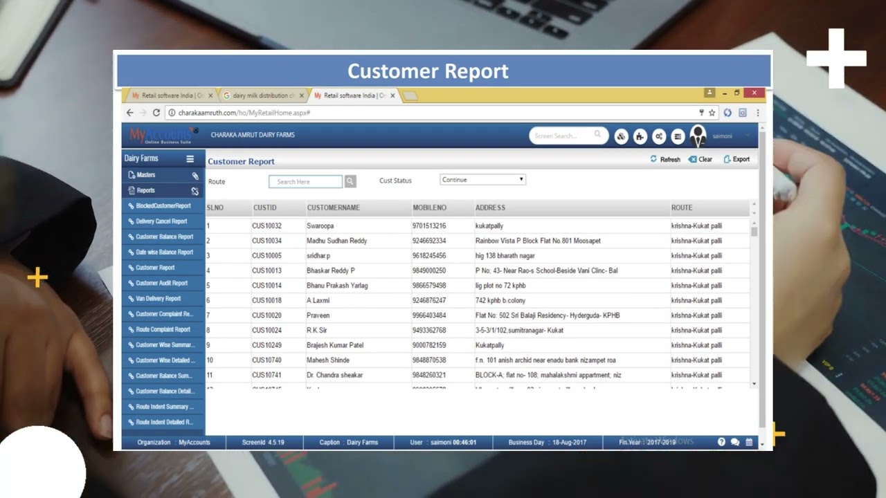 Dairy ERP Solution Cloud App | MyAccounts