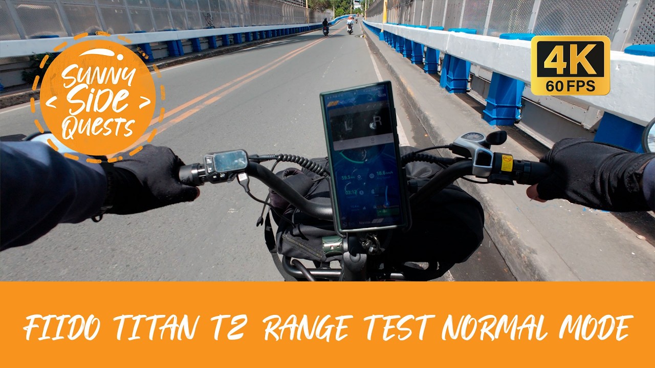 [4K60] Fiido T2 Range Test (Normal mode, no throttle)