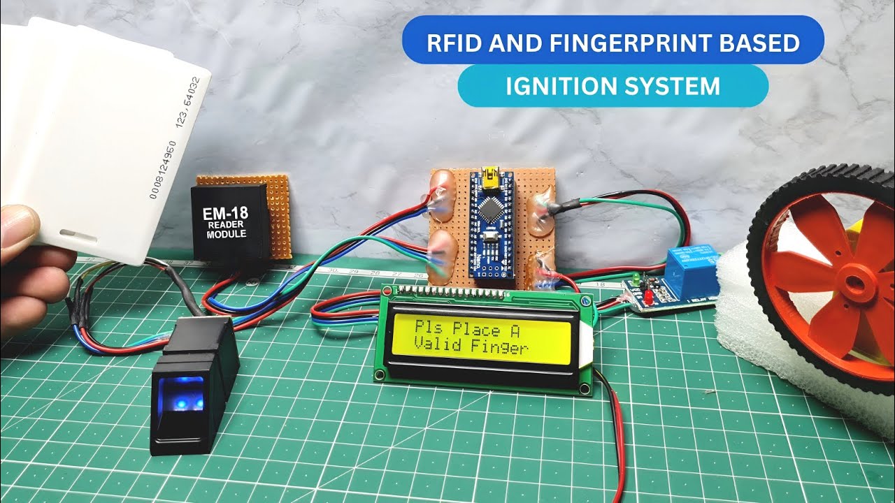 Rfid And Fingerprint Based Ignition System | Arduino Project