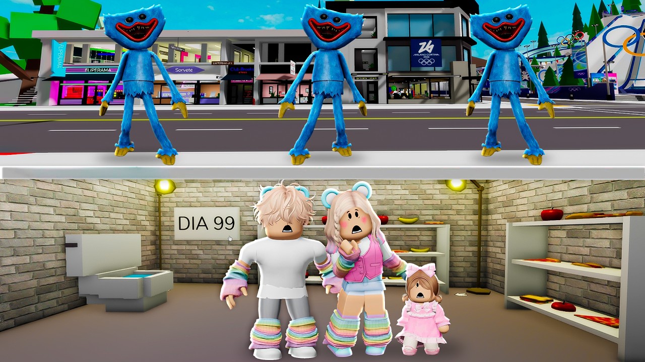 CONSTRUÍMOS um BUNKER para nos ESCONDER DO POPPY PLAYTIME em BROOKHAVEN