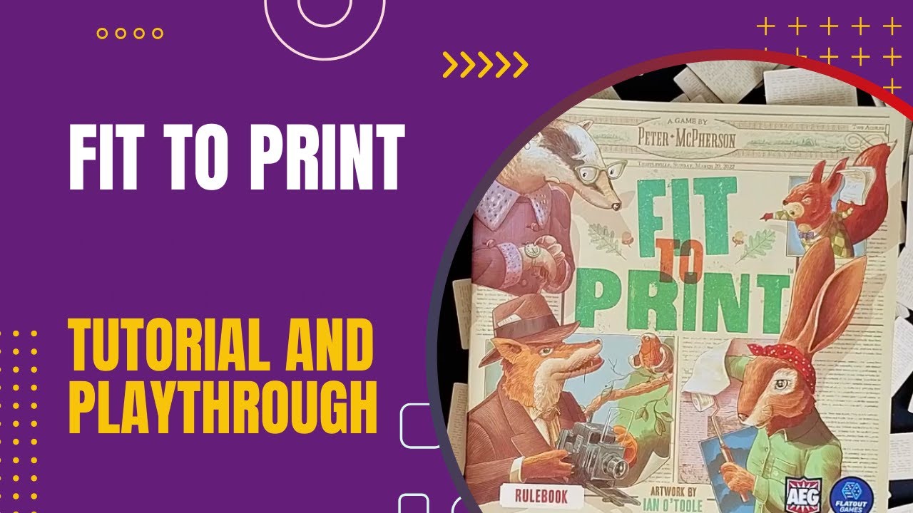 Fit to Print Solo Tutorial and Playthrough | DaniCha