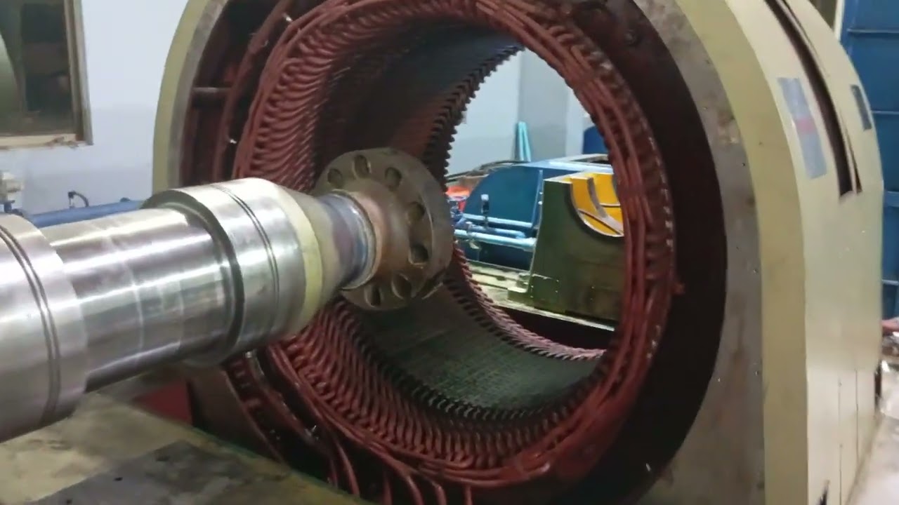 Main parts of generator.Rotor and stator.#generator #parts #rotor #statorwindingmachine #machine 