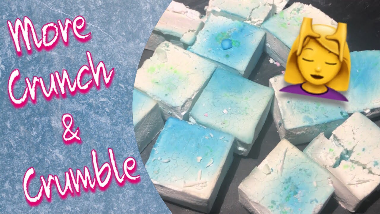 Satisfying + ASMR : Crushed Cornstarch & Chalky Crumbles : Relax