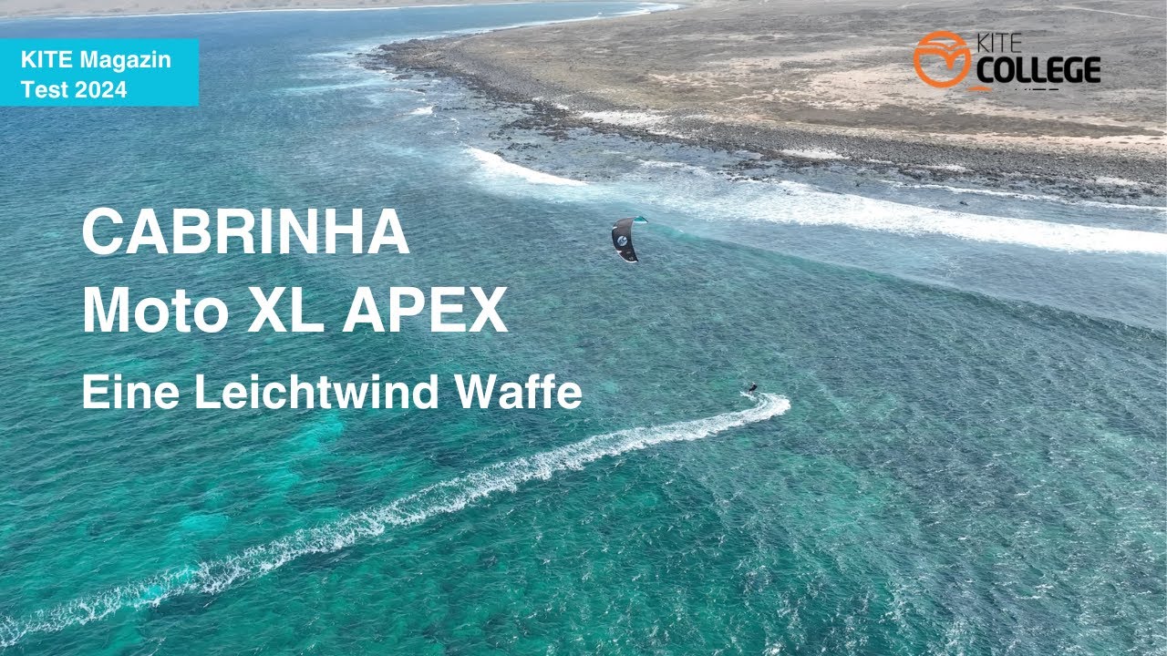 Cabrinha APEX  Moto XL 2024 I Leichtwind Kite I Leichter Kiten lernen mit dem neuem Moto XL?
