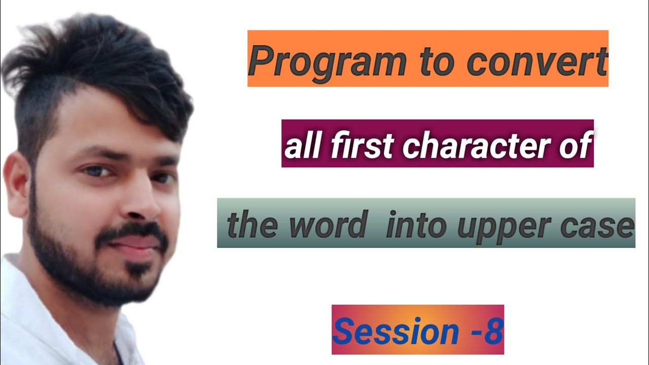 Java program to convert first character of every string to Upper case