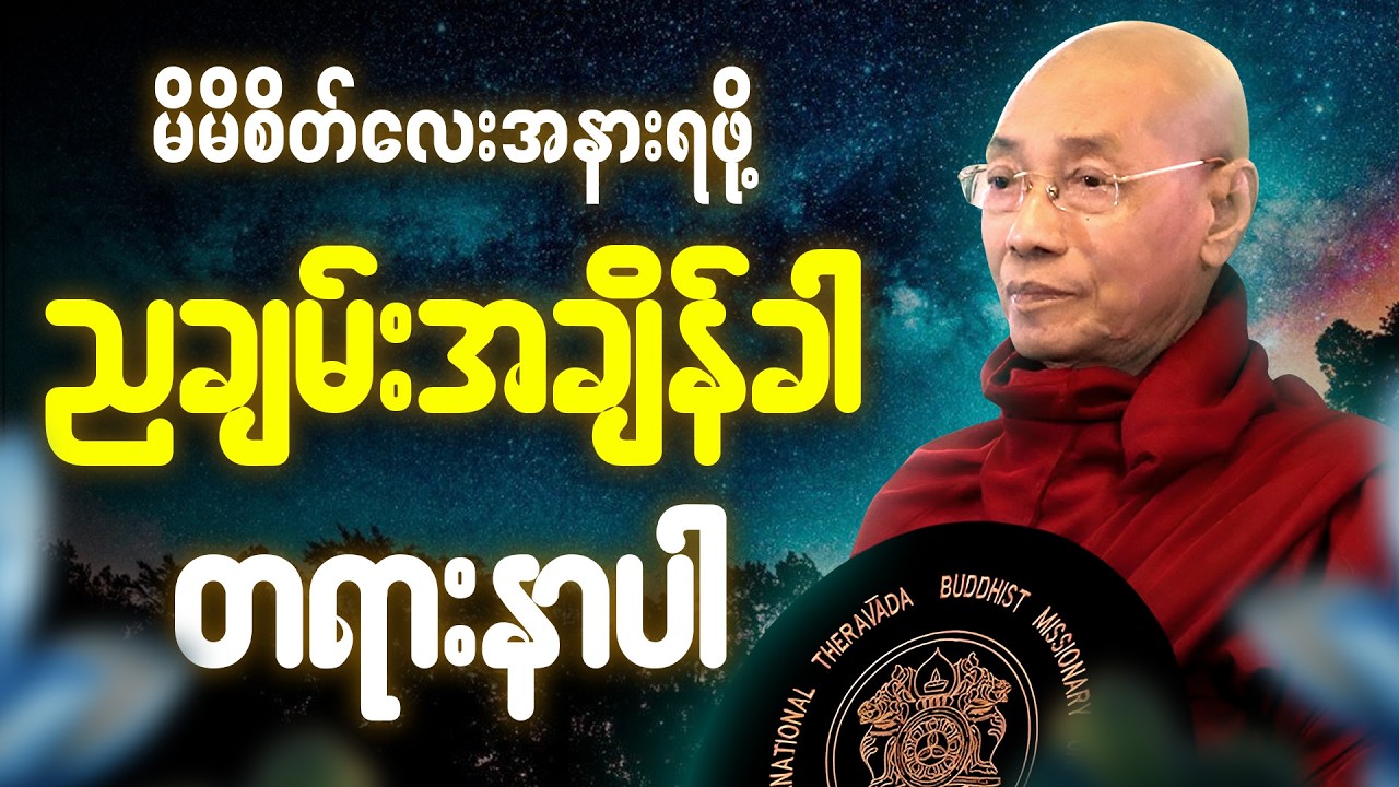 ✨ညစဥ်ဖွင့်၍ တရားမှတ်ရင်း အိပ်စက်အနားယူပါ 🙏  #ပါချုပ်ဆရာတော်ကြီး #တရားတော် #ညတရား 🌼🌷