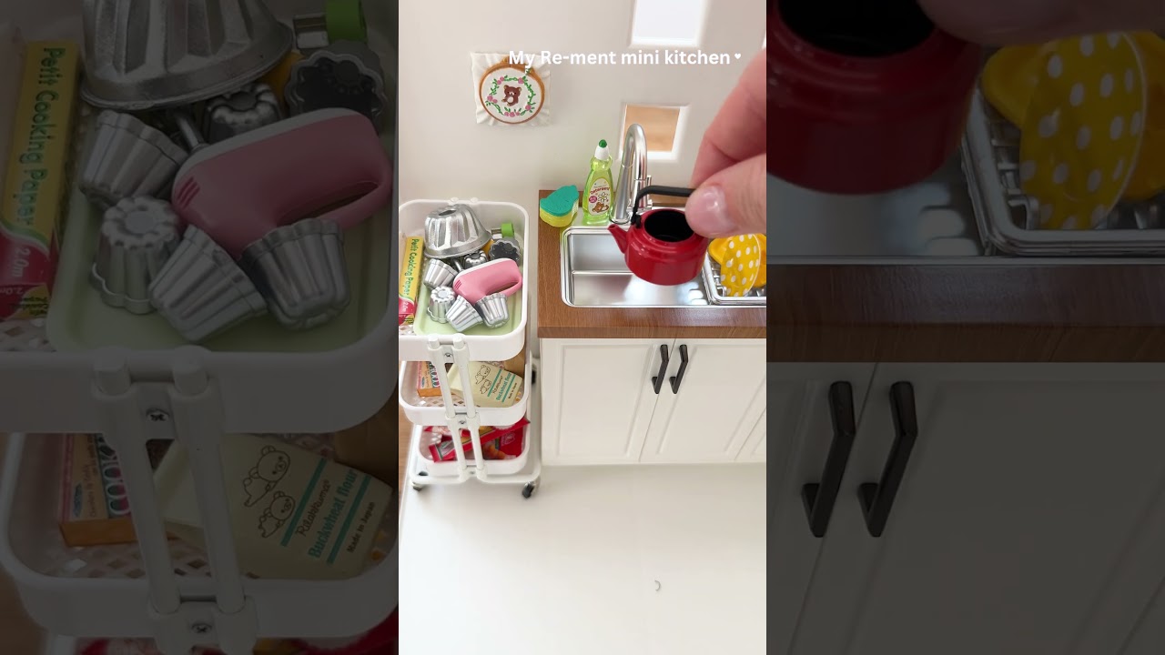 Mini kitchen set 🌟 Mini cooking 🌟 ASMR 🌟  #rement
