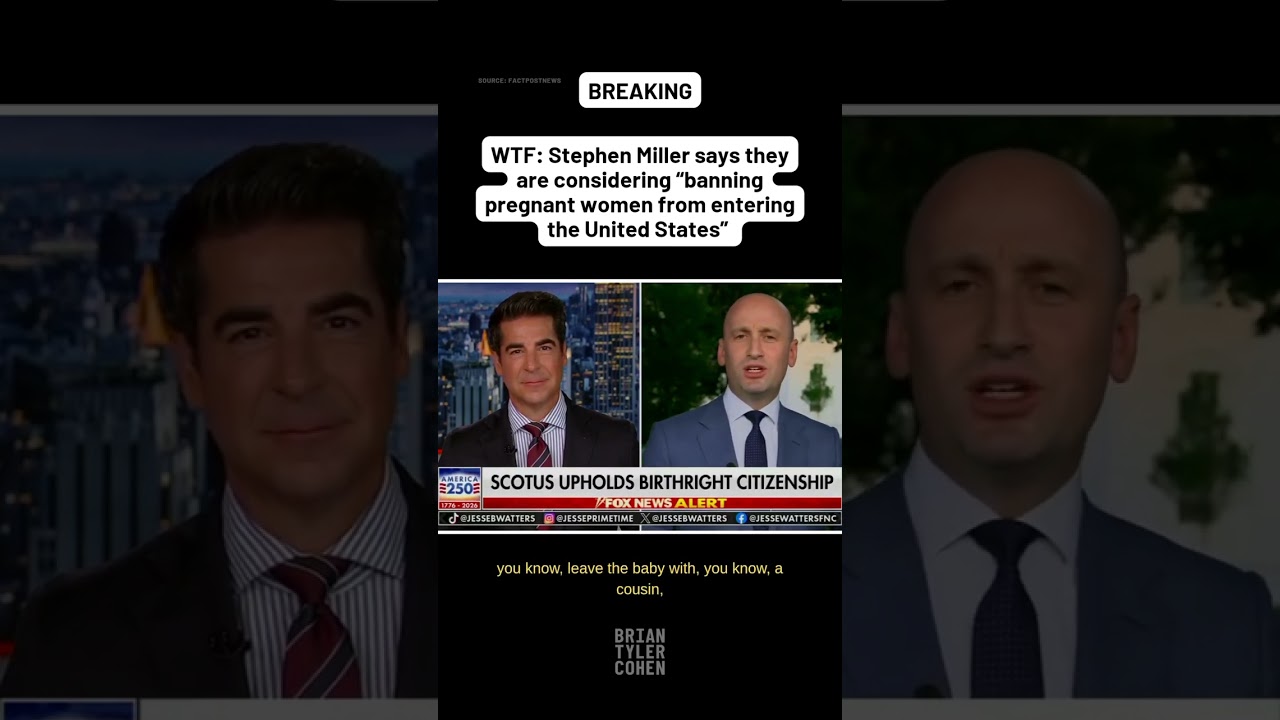 WTF: Miller says they are considering &ldquo;banning pregnant women from entering the United States&rdquo;