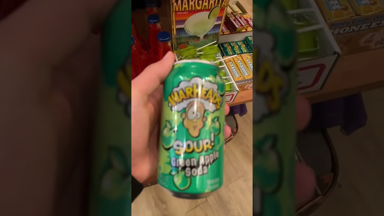 Warhead sour black Cherry soda Exotic soda #warheads #exotic #soda #shorts