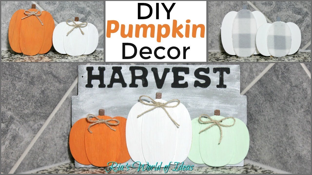 DIY FALL PUMPKIN DECOR | DOLLAR TREE | TARGET DOLLAR SPOT