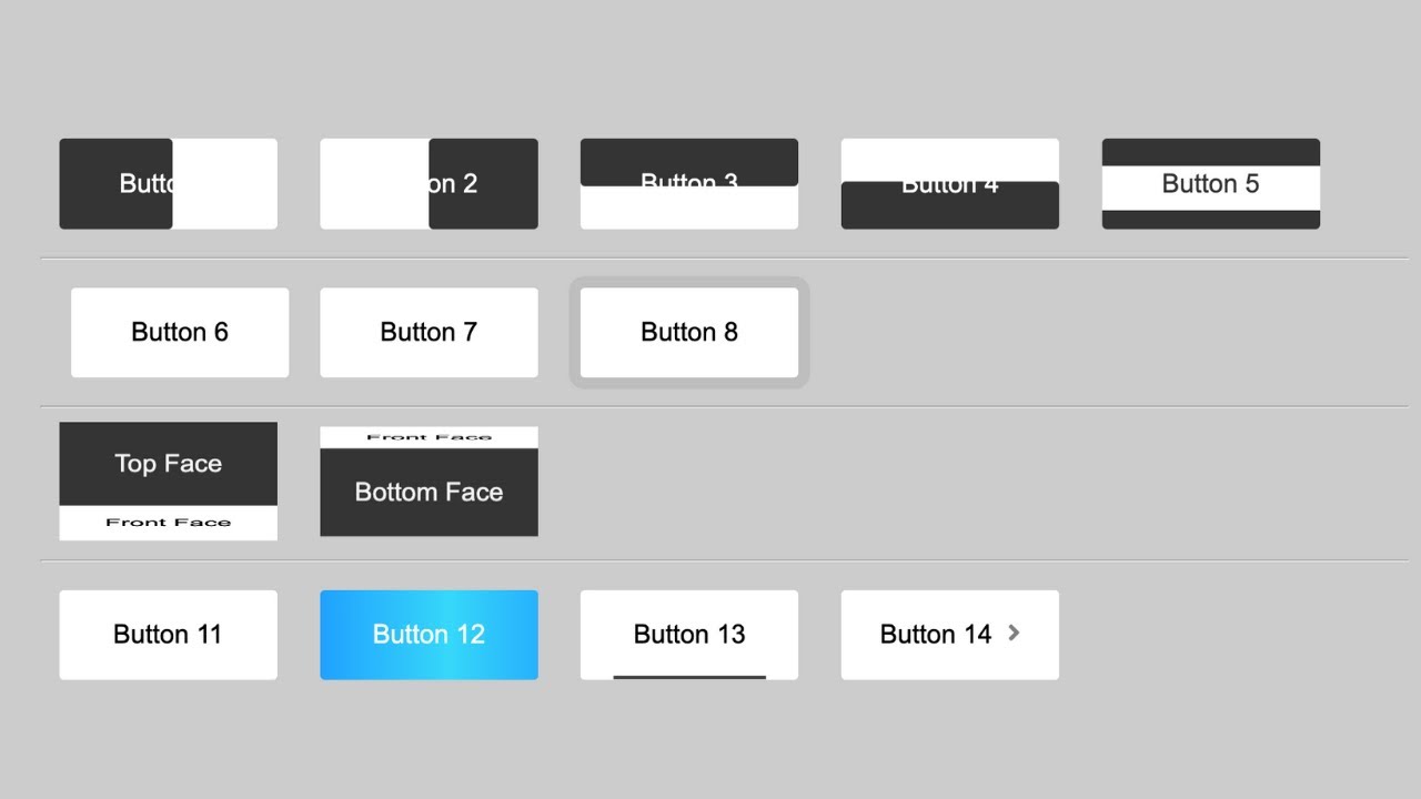 Cool Button Hover Animation Effects Using Only HTML & CSS | Project #30/100
