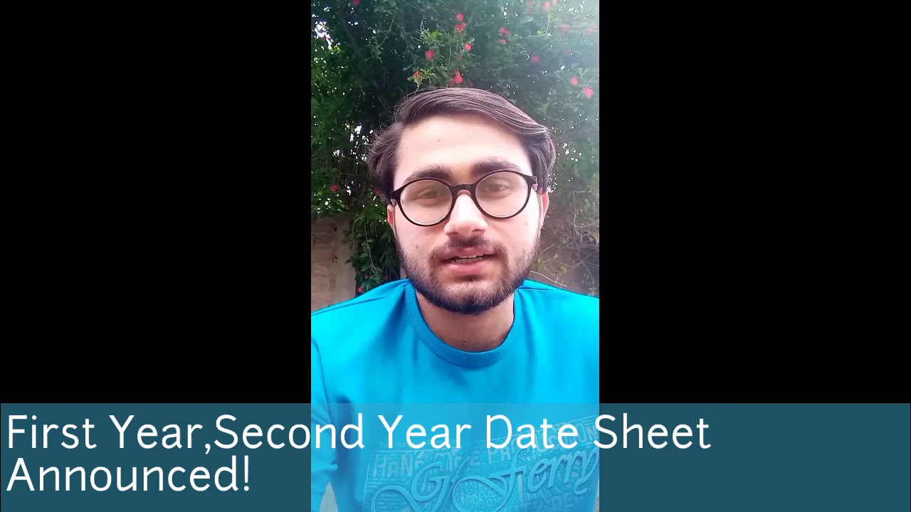 First Year,Second Year Date Sheet Announced!