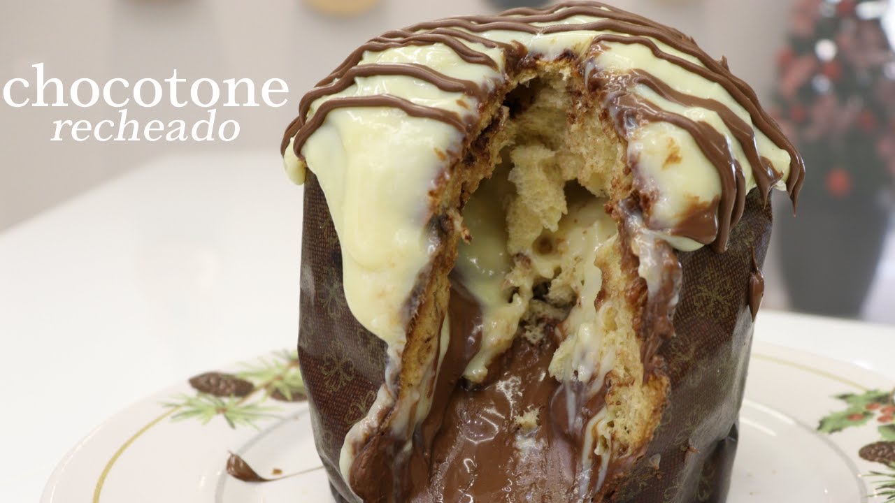RECEITA ESPECIAL FIM DE ANO | CHOCOTONE RECHEADO de Leite Ninho com Nutella!