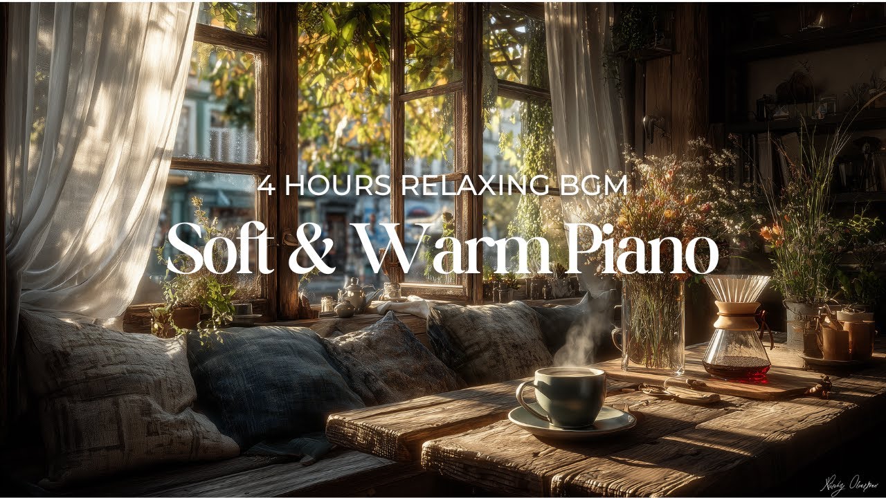 Soft & Warm Piano Dreams – 4 Hours of Gentle, Heart-Warming Music for Relaxation & Sleep