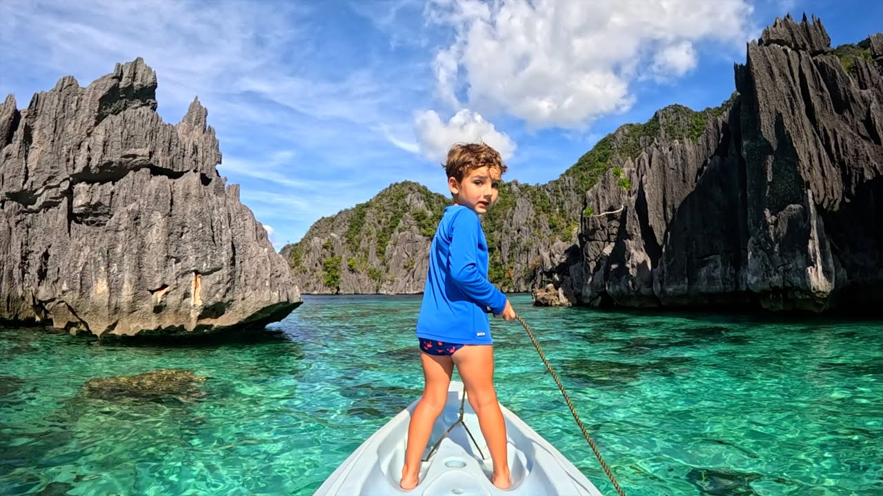 🇵🇭 Coron . Kayak - Tour  🛶 .Visitamos las Twin Lagoon y os enseñamos Paolyn House Boat 💙 💯. 4K
